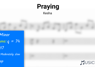Praying | Kesha (g minor chord)